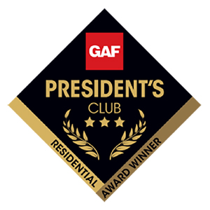 GAF Master Elite President's Club Residential Award Winner badge
